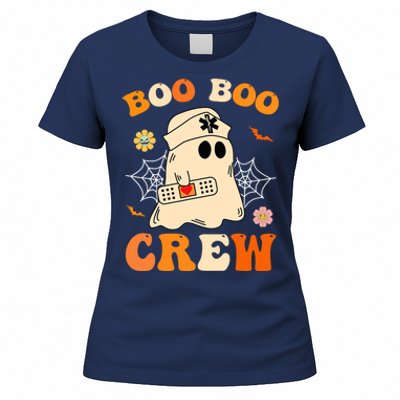 Groovy Boo Boo Crew Nurse Funny Ghost Halloween Nurse Women's T-Shirt