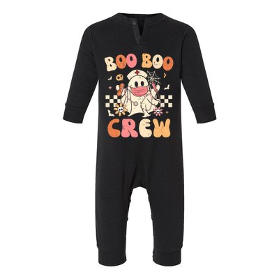 Groovy Boo Boo Crew Nurse Funny Ghost Halloween Nurse Gift Infant Fleece One Piece