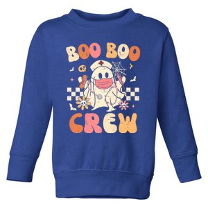 Groovy Boo Boo Crew Nurse Funny Ghost Halloween Nurse Gift Toddler Sweatshirt