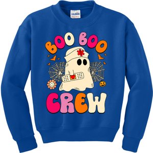 Groovy Boo Boo Crew Nurse Funny Ghost Halloween Nurse Gift Kids Sweatshirt