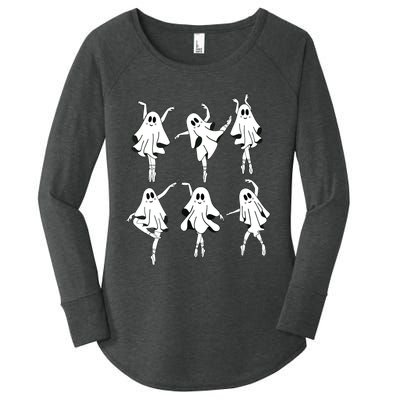 Ghost Ballerinas Ballet Dance Halloween Spooky Dance Teacher Women's Perfect Tri Tunic Long Sleeve Shirt