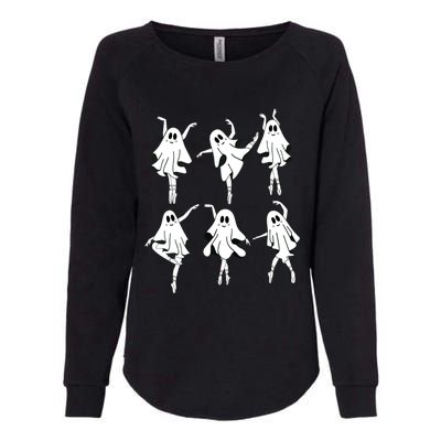 Ghost Ballerinas Ballet Dance Halloween Spooky Dance Teacher Womens California Wash Sweatshirt