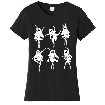 Ghost Ballerinas Ballet Dance Halloween Spooky Dance Teacher Women's T-Shirt