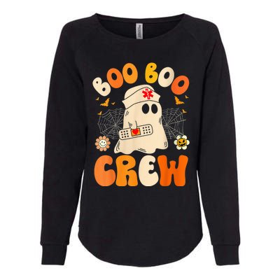 Groovy Boo Boo Crew Nurse Funny Ghost Wo Halloween Nurse Womens California Wash Sweatshirt