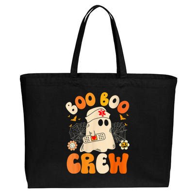 Groovy Boo Boo Crew Nurse Funny Ghost Wo Halloween Nurse Cotton Canvas Jumbo Tote