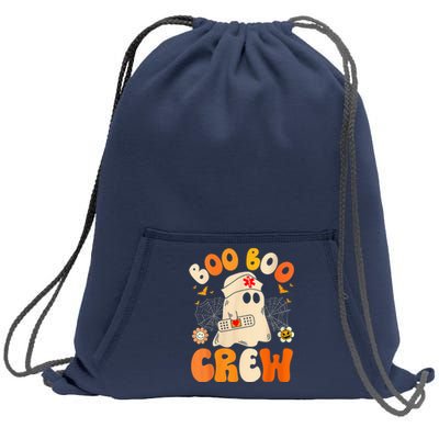 Groovy Boo Boo Crew Nurse Funny Ghost Wo Halloween Nurse Sweatshirt Cinch Pack Bag