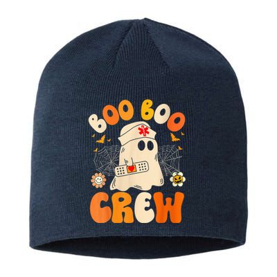 Groovy Boo Boo Crew Nurse Funny Ghost Wo Halloween Nurse Sustainable Beanie