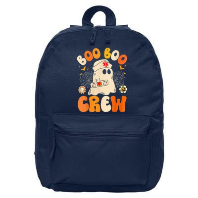 Groovy Boo Boo Crew Nurse Funny Ghost Wo Halloween Nurse 16 in Basic Backpack