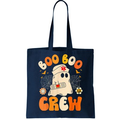 Groovy Boo Boo Crew Nurse Funny Ghost Wo Halloween Nurse Tote Bag