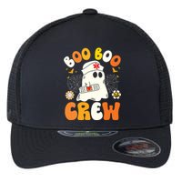 Groovy Boo Boo Crew Nurse Funny Ghost Halloween Nurse Flexfit Unipanel Trucker Cap