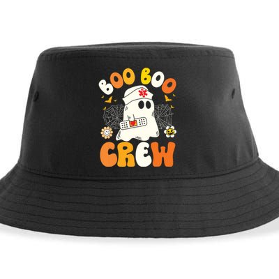 Groovy Boo Boo Crew Nurse Funny Ghost Halloween Nurse Sustainable Bucket Hat