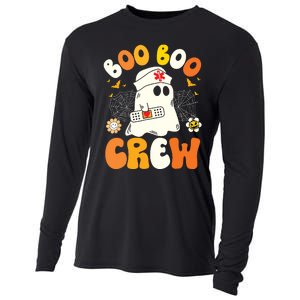 Groovy Boo Boo Crew Nurse Funny Ghost Halloween Nurse Cooling Performance Long Sleeve Crew