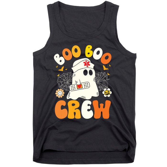 Groovy Boo Boo Crew Nurse Funny Ghost Halloween Nurse Tank Top