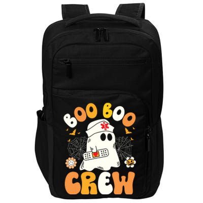 Groovy Boo Boo Crew Nurse Ghost Halloween Funny Nursing Gift Impact Tech Backpack