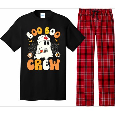 Groovy Boo Boo Crew Nurse Ghost Halloween Funny Nursing Gift Pajama Set