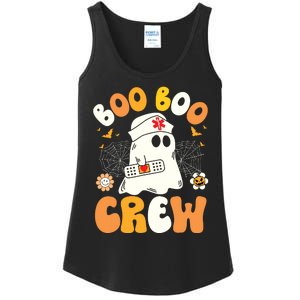 Groovy Boo Boo Crew Nurse Ghost Halloween Funny Nursing Gift Ladies Essential Tank