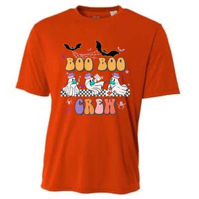 Groovy Boo Boo Crew Nurse Halloween Ghost Spooky Season Cute Gift Cooling Performance Crew T-Shirt