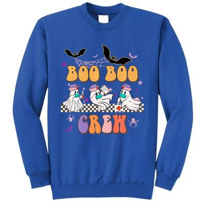 Groovy Boo Boo Crew Nurse Halloween Ghost Spooky Season Cute Gift Sweatshirt