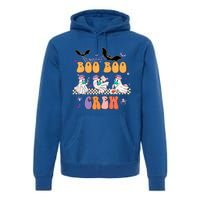 Groovy Boo Boo Crew Nurse Halloween Ghost Spooky Season Cute Gift Premium Hoodie