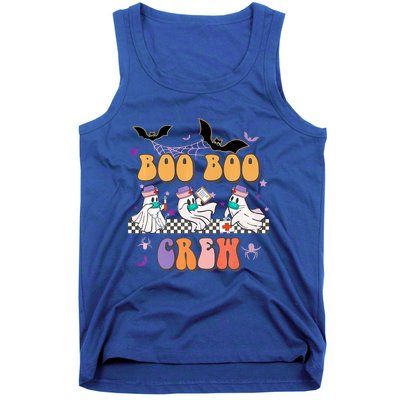 Groovy Boo Boo Crew Nurse Halloween Ghost Spooky Season Cute Gift Tank Top