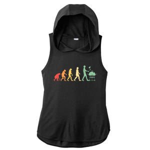 Grilling Barbecue Bbq Grill Barbecue Funny Gift Ladies PosiCharge Tri-Blend Wicking Draft Hoodie Tank