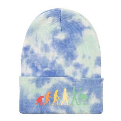 Grilling Barbecue Bbq Grill Barbecue Funny Gift Tie Dye 12in Knit Beanie