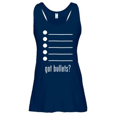  got bullets, Bullet Points, Sarcasm, Office Humor Ladies Essential Flowy Tank