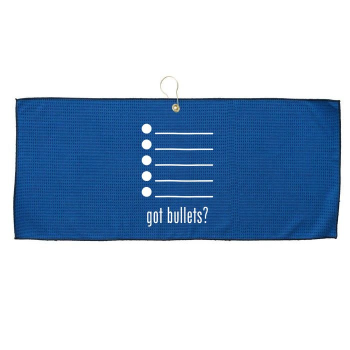  got bullets, Bullet Points, Sarcasm, Office Humor Large Microfiber Waffle Golf Towel
