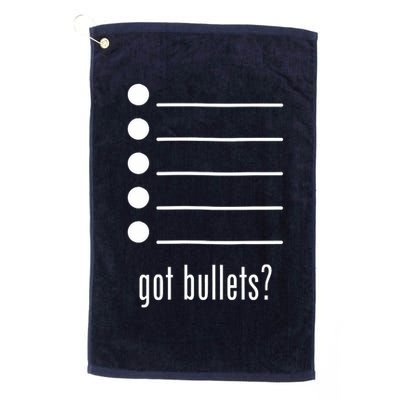  got bullets, Bullet Points, Sarcasm, Office Humor Golf Towel
