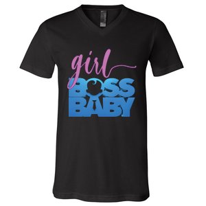 Girl Boss Baby V-Neck T-Shirt