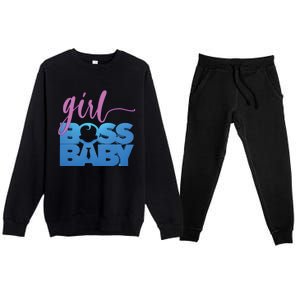 Girl Boss Baby Premium Crewneck Sweatsuit Set