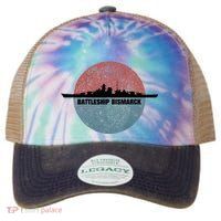 German Battleship Bismarck Ww2 Ship Legacy Tie Dye Trucker Hat