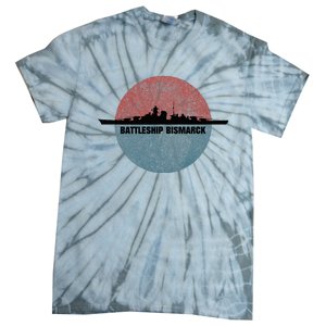 German Battleship Bismarck Ww2 Ship Tie-Dye T-Shirt