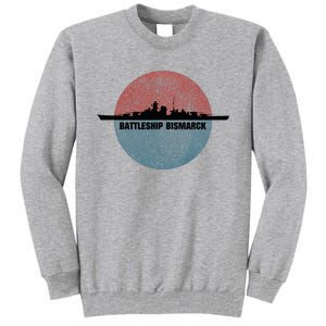 German Battleship Bismarck Ww2 Ship Tall Sweatshirt