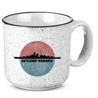 German Battleship Bismarck Ww2 Ship 15oz Campfire Ceramic Mug