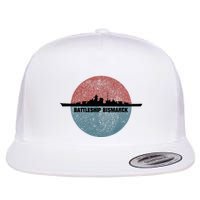 German Battleship Bismarck Ww2 Ship Flat Bill Trucker Hat