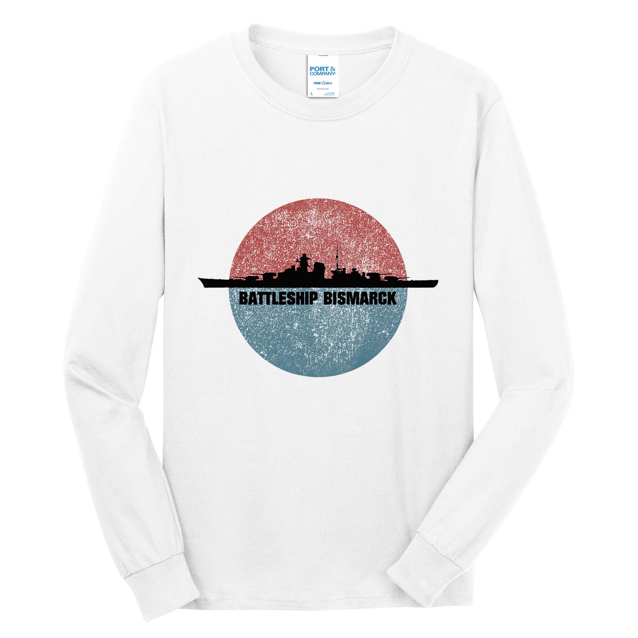 German Battleship Bismarck Ww2 Ship Tall Long Sleeve T-Shirt