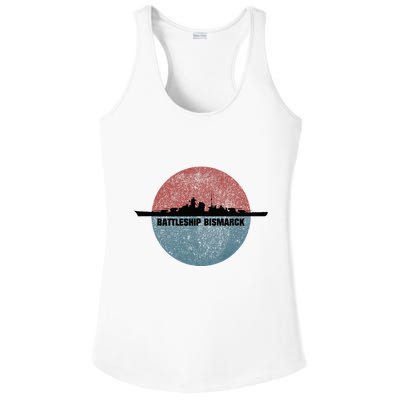 German Battleship Bismarck Ww2 Ship Ladies PosiCharge Competitor Racerback Tank