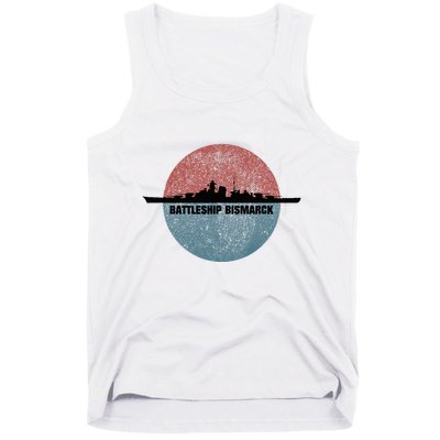 German Battleship Bismarck Ww2 Ship Tank Top
