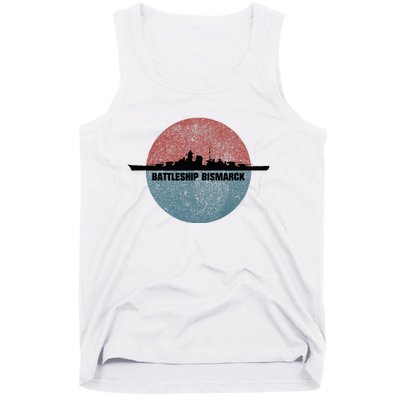 German Battleship Bismarck Ww2 Ship Tank Top