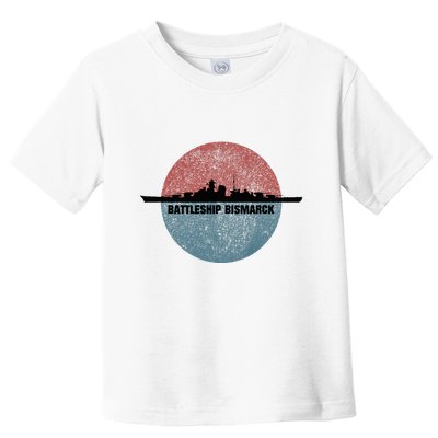 German Battleship Bismarck Ww2 Ship Toddler T-Shirt