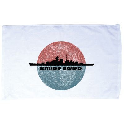German Battleship Bismarck Ww2 Ship Microfiber Hand Towel