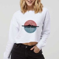 German Battleship Bismarck Ww2 Ship Cropped Pullover Crew