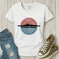 German Battleship Bismarck Ww2 Ship Womens T-Shirt