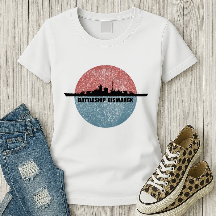 German Battleship Bismarck Ww2 Ship Womens T-Shirt