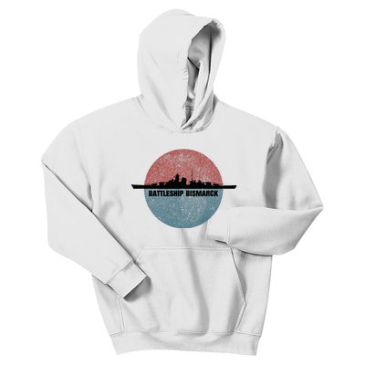 German Battleship Bismarck Ww2 Ship Kids Hoodie