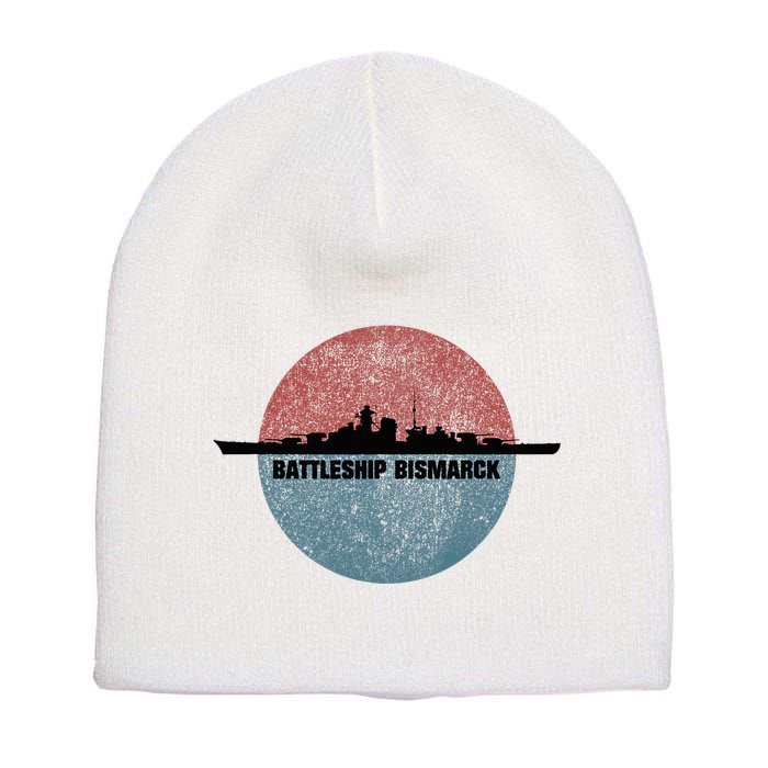 German Battleship Bismarck Ww2 Ship Short Acrylic Beanie