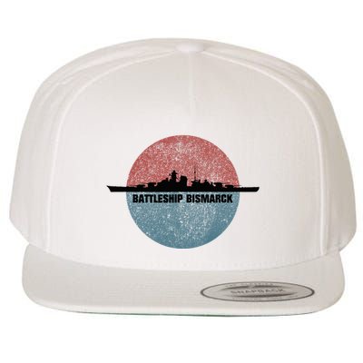 German Battleship Bismarck Ww2 Ship Wool Snapback Cap