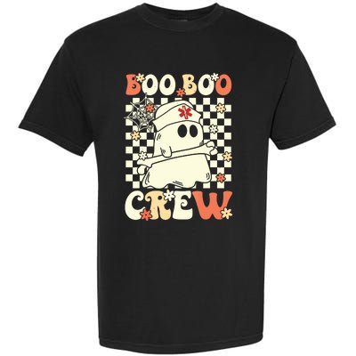 Groovy Boo Boo Crew Nurse Ghost Paramedic Emt Ems Halloween Garment-Dyed Heavyweight T-Shirt