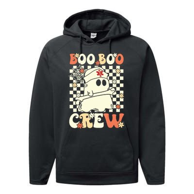 Groovy Boo Boo Crew Nurse Ghost Paramedic Emt Ems Halloween Performance Fleece Hoodie